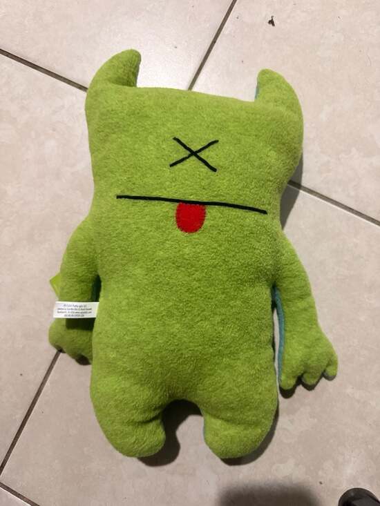 Vintage 2004 Uglydoll Bop N' Beep Two-Sided Green and Blue Monster Plush - Picture 5 of 5